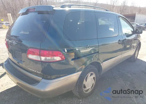 2001 Toyota Sienna Xle z USA, uszkodzony, nr VIN 4T3ZF13C71U325338